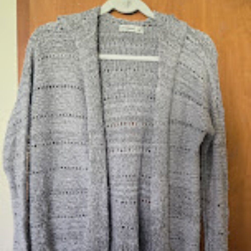 abercrombie kids hooded cardigan open knit sweater